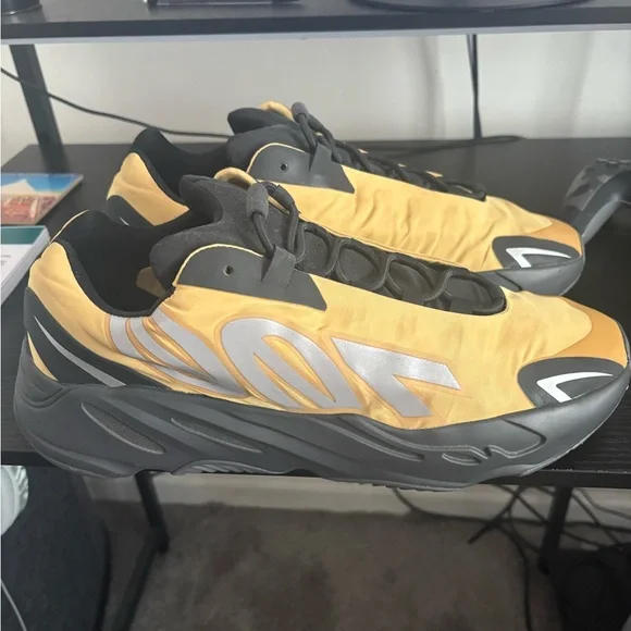 Yeezy Athletic Shoes - Yellow and Black Shop Yellow Mens adidas Yeezy Boost 700 MNVN Lace Up  main image 2